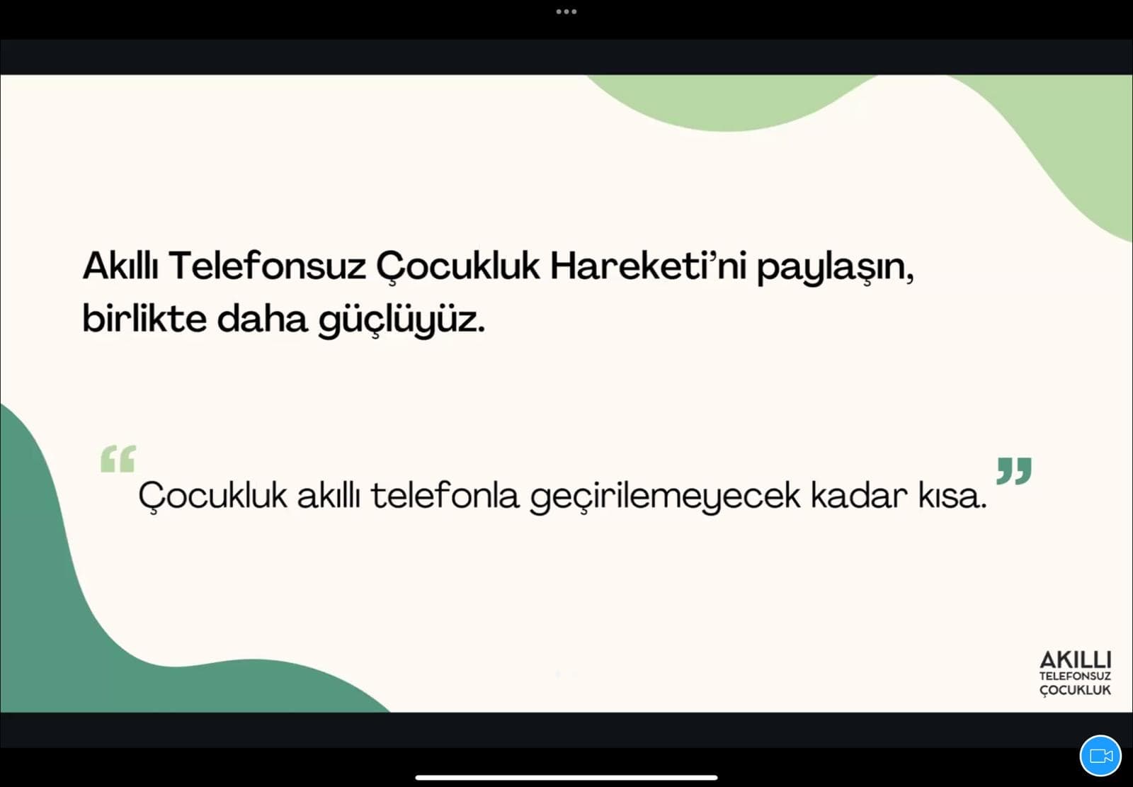 Akıllı Telefonsuz Çocukluk Hareketi'ni paylaşın